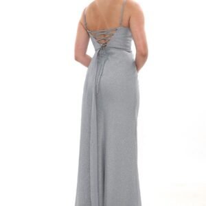 Simli Aller Detaylı Abiye – V Yaka - Görsel 3